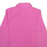 RALPH LAUREN Womens Polo Shirt Pink Long Sleeve M