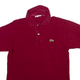 LACOSTE Mens Polo Shirt Maroon S