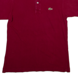 LACOSTE Mens Polo Shirt Maroon S