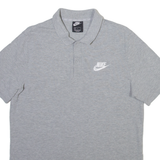 NIKE Mens Polo Shirt Grey L