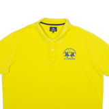 LA MARTINA Mens Polo Shirt Yellow 3XL