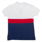 U.S. POLO ASSN Womens Polo Shirt White Colourblock S