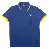 PUMA Mens Polo Shirt Blue M