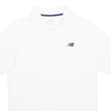 NEW BALANCE Mens Polo Shirt White S