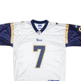 REEBOK NFL Los Angeles Rams Mens Jersey White USA V-Neck L