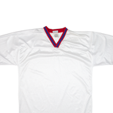 REEBOK Mens Jersey White USA V-Neck L