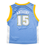 ADIDAS NBA Denver Nuggets Anthony Boys Jersey Blue Sleeveless USA V-Neck 14-15Y