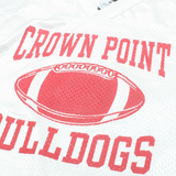 NIKE Crown Point Bulldogs Mens Jersey White USA V-Neck XL