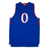 ADIDAS Kansas University Mens Jersey Blue Sleeveless USA L
