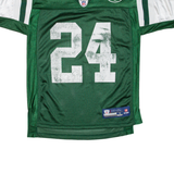 REEBOK NFL New York Jets Revis Mens Jersey Green USA V-Neck S