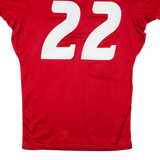 RAWLINGS Mens Jersey Red USA V-Neck Nylon M