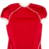 CHAMPION Mens Jersey Red USA V-Neck Nylon L