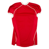 CHAMPION Mens Jersey Red USA V-Neck Nylon L