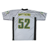 NFL Green Bay Packers Matthews Mens Jersey Silver USA V-Neck XL
