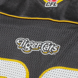 REEBOK CFL Hamilton Tiger-Cats Lumsden Mens Jersey Black USA V-Neck Nylon XL