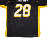 REEBOK CFL Hamilton Tiger-Cats Lumsden Mens Jersey Black USA V-Neck Nylon XL