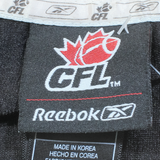 REEBOK CFL Hamilton Tiger-Cats Lumsden Mens Jersey Black USA V-Neck Nylon XL