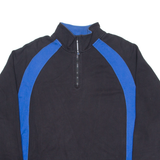 NAUTICA Mens Sweatshirt Black 1/4 Zip L