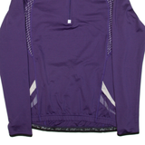 CIVET Cycling Womens Jersey Purple Long Sleeve 1/4 Zip UK 10
