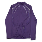 CIVET Cycling Womens Jersey Purple Long Sleeve 1/4 Zip UK 10