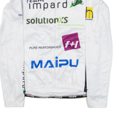 CUORE Cycling Full-Zip Mens Jersey White Long Sleeve S