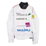 CUORE Cycling Full-Zip Mens Jersey White Long Sleeve S