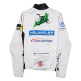 CUORE Cycling Full-Zip Mens Jersey White Long Sleeve S