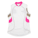 CRAFT Cycling Girls Jersey White Sleeveless 1/4 Zip L