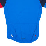 VAUDE Cycling Mens Jersey Blue 1/4 Zip M