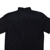 JOE MANLIN Mens Hawaiian Shirt Black Floral L