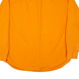 NORWISS Mens Plain Shirt Orange Long Sleeve L
