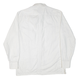 CRIOLLA Mens Plain Shirt White Long Sleeve L