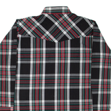 ELY CATTLEMAN Mens Shirt Black Check Long Sleeve M