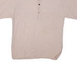 COLINE Mens Plain Shirt Brown L