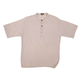 COLINE Mens Plain Shirt Brown L