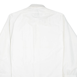 ACKERMAN Mens Plain Shirt White Long Sleeve L