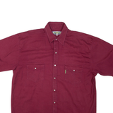 UNDERGROUND Mens Plain Shirt Red XL