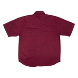 UNDERGROUND Mens Plain Shirt Red XL