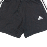 ADIDAS Mens Casual Shorts Black Relaxed S W26