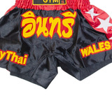 Muay Thai Boxing Mens Sports Shorts Black S W24
