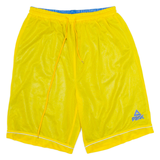 PEAK Reversible Mens Sports Shorts Yellow M W30