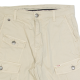 DRIVER Mens Cargo Shorts Beige M W30
