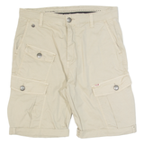 DRIVER Mens Cargo Shorts Beige M W30