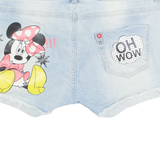 DISNEY Minnie Mouse Womens Denim Shorts Blue XS W27