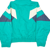ST JOHN'S BAY Mens Jacket Green 90s Hooded Colourblock M