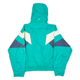 ST JOHN'S BAY Mens Jacket Green 90s Hooded Colourblock M