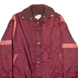 THE ORIGINAL SNOWMOBILE SUIT Womens Jacket Maroon Nylon 80s L
