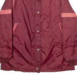 THE ORIGINAL SNOWMOBILE SUIT Womens Jacket Maroon Nylon 80s L
