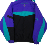 TRESPASS Mens Jacket Purple Nylon Hooded Colourblock M