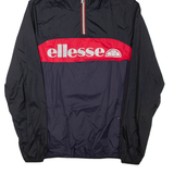 ELLESSE Womens Anorak Jacket Black Hooded M